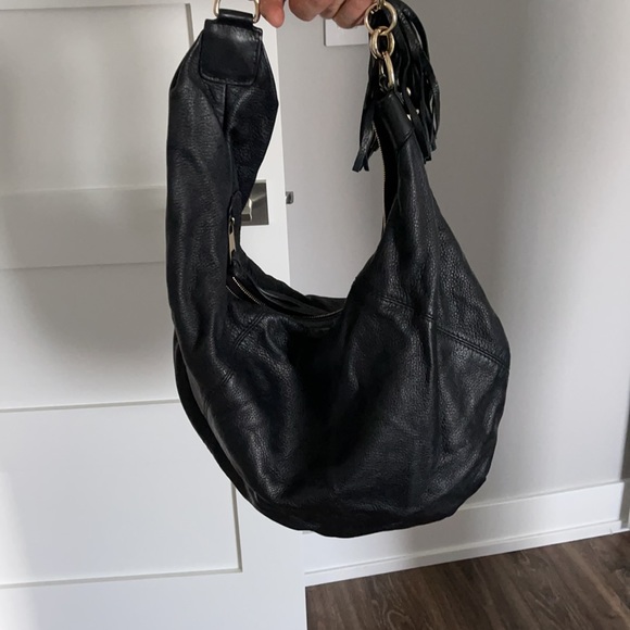 GUCCI Sienna Medium Black Leather Hobo Bag - Picture 6 of 9